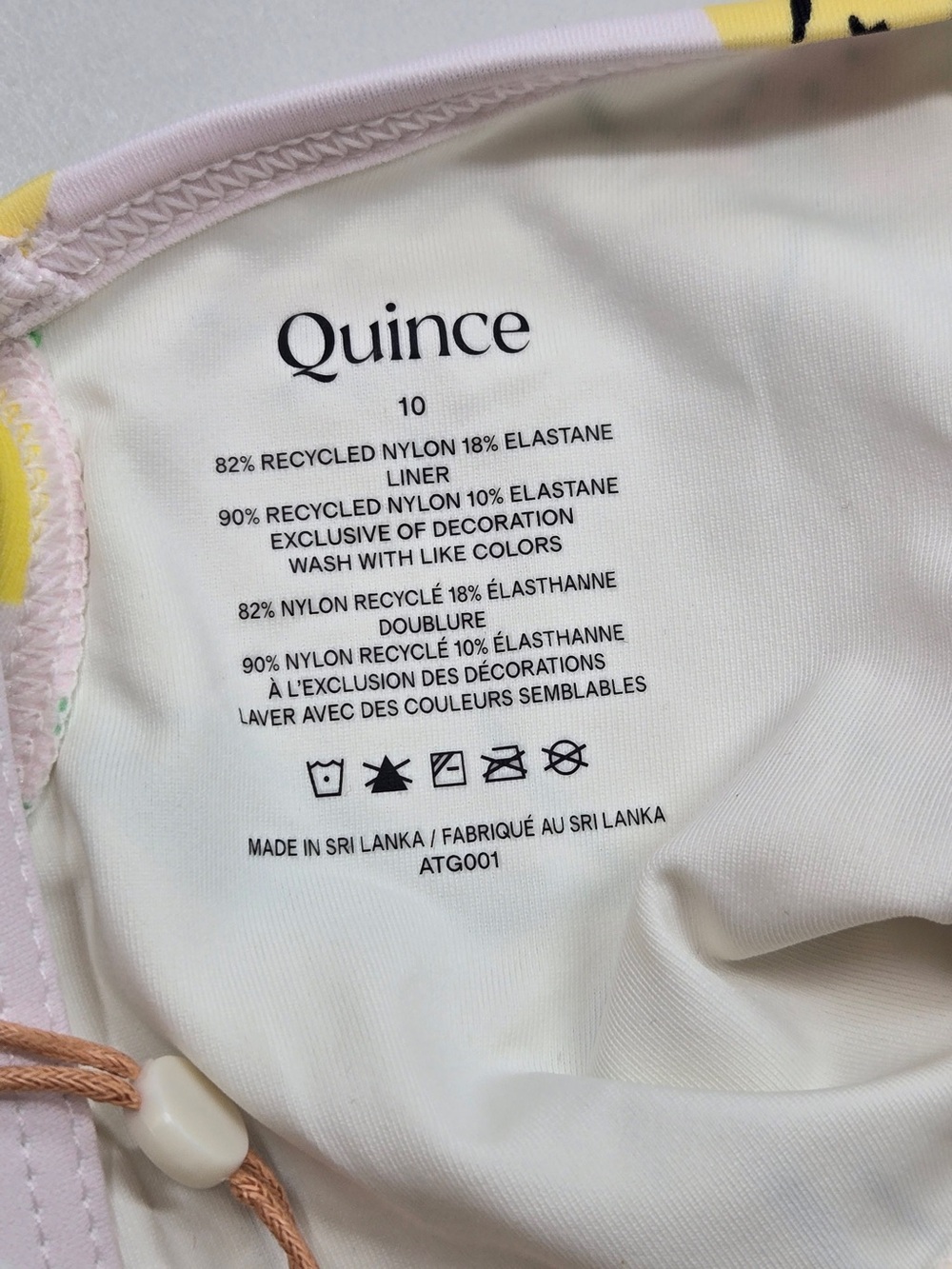 NWT QUINCE Tankini and Long Sleeve Raglan Rash Guard Set Sz 10 Fruit Punch 8056 - Picture 9 of 14